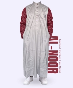 ALNOOR JUBAH PREMIUM NON MANSET KOMBINASI