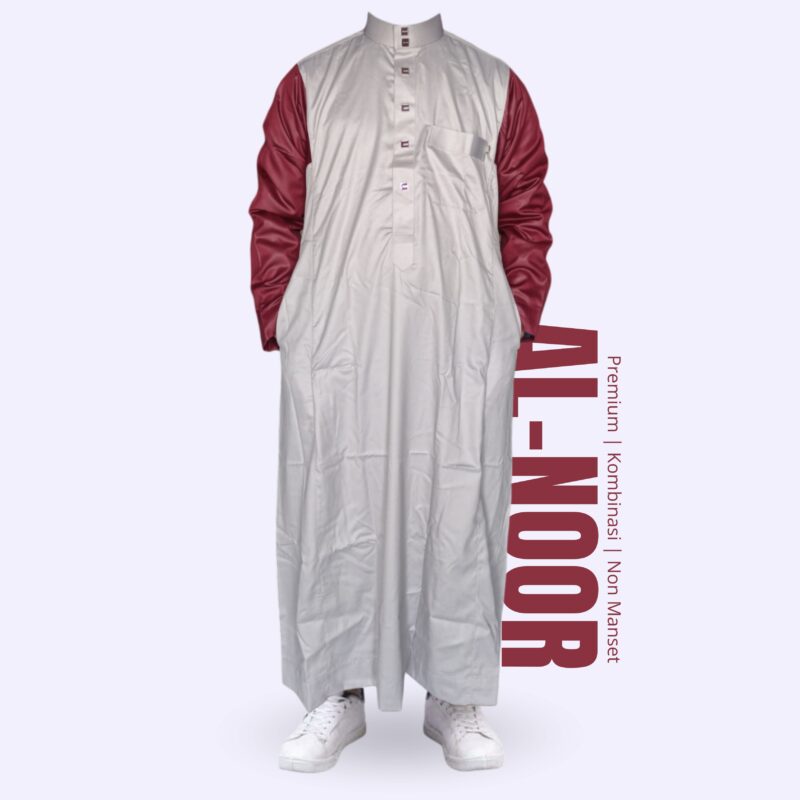 ALNOOR JUBAH PREMIUM NON MANSET KOMBINASI