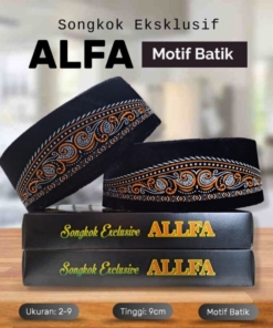 PECI KOPIAH SONGKOK ALFA MOTIF BATIK