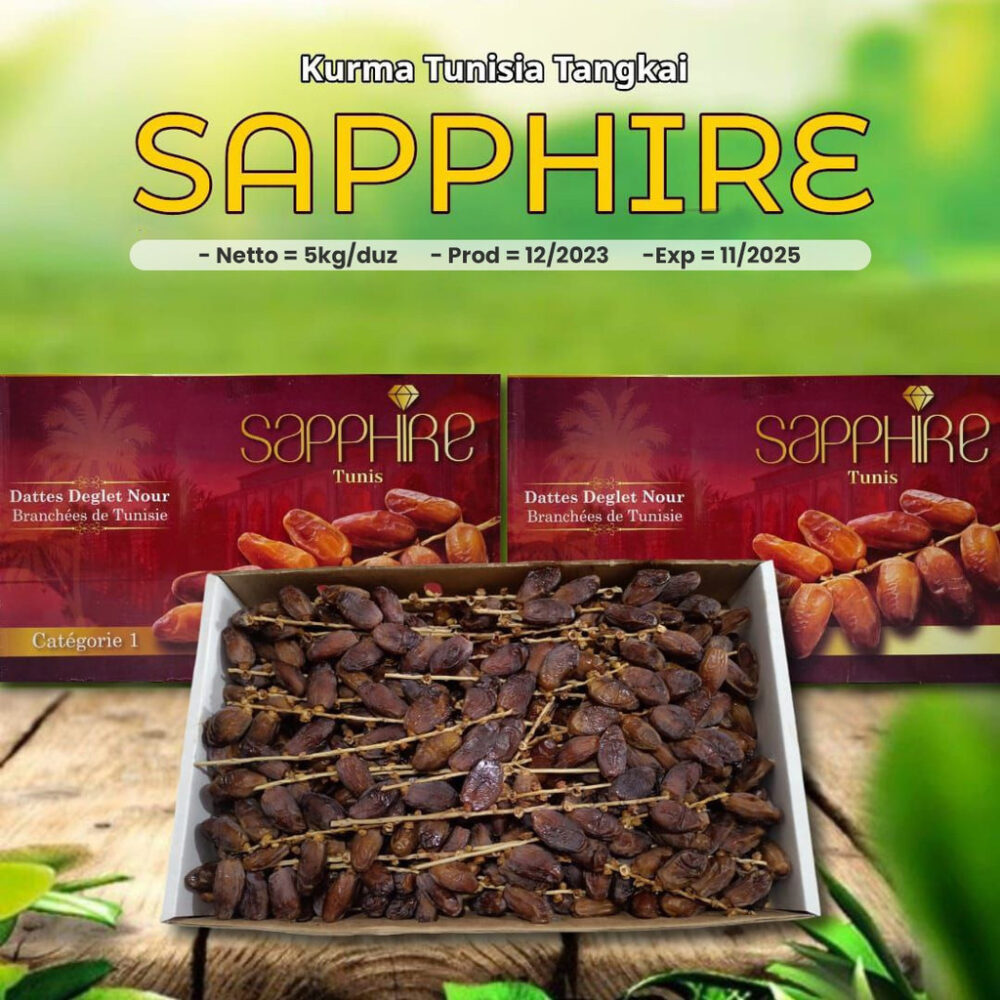 KURMA TUNISIA TANGKAI SAPPHIRE ECER