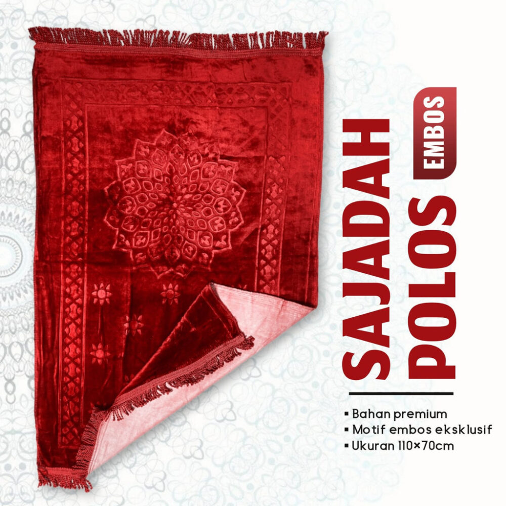 SAJADAH POLOS EMBOS PREMIUM - Gambar 2