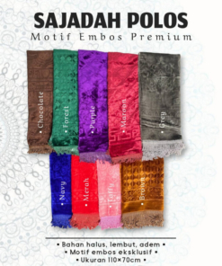 SAJADAH POLOS EMBOS PREMIUM