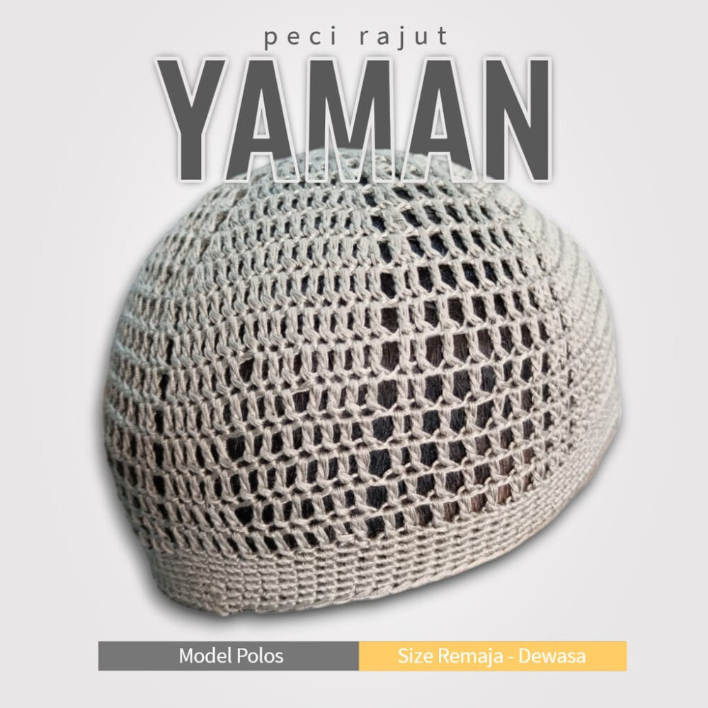 PECI RAJUT YAMAN POLOS DEWASA