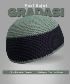 PECI KOPIAH RAJUT GRADASI REMAJA-DEWASA