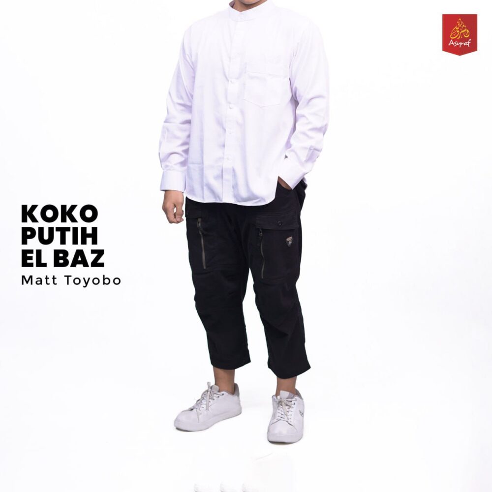 ASYRAF KOKO CASUAL EL-BAZ EKSLUSIF PUTIH - Gambar 3