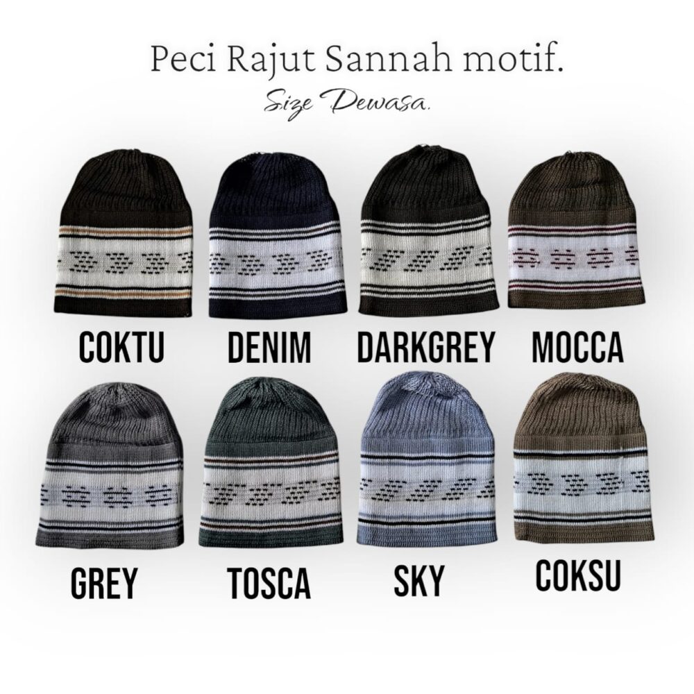 PECI RAJUT SANNAH REMAJA-DEWASA MOTIF