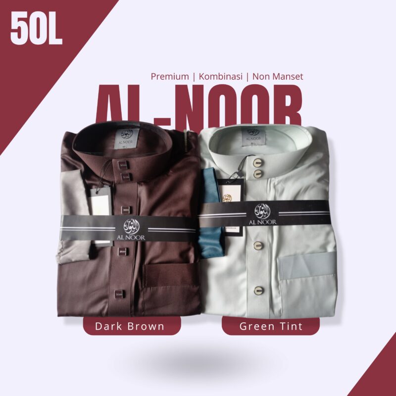 ALNOOR JUBAH PREMIUM NON MANSET KOMBINASI - Gambar 5
