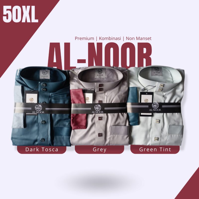 ALNOOR JUBAH PREMIUM NON MANSET KOMBINASI - Gambar 6