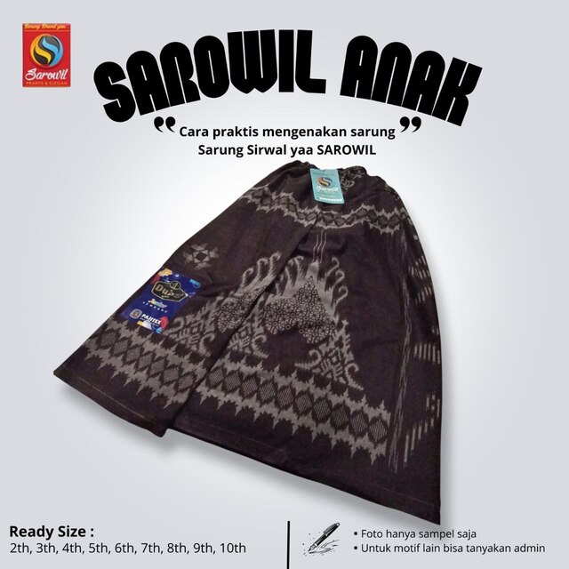 SAROWIL MOTIF KEMBANG ANAK