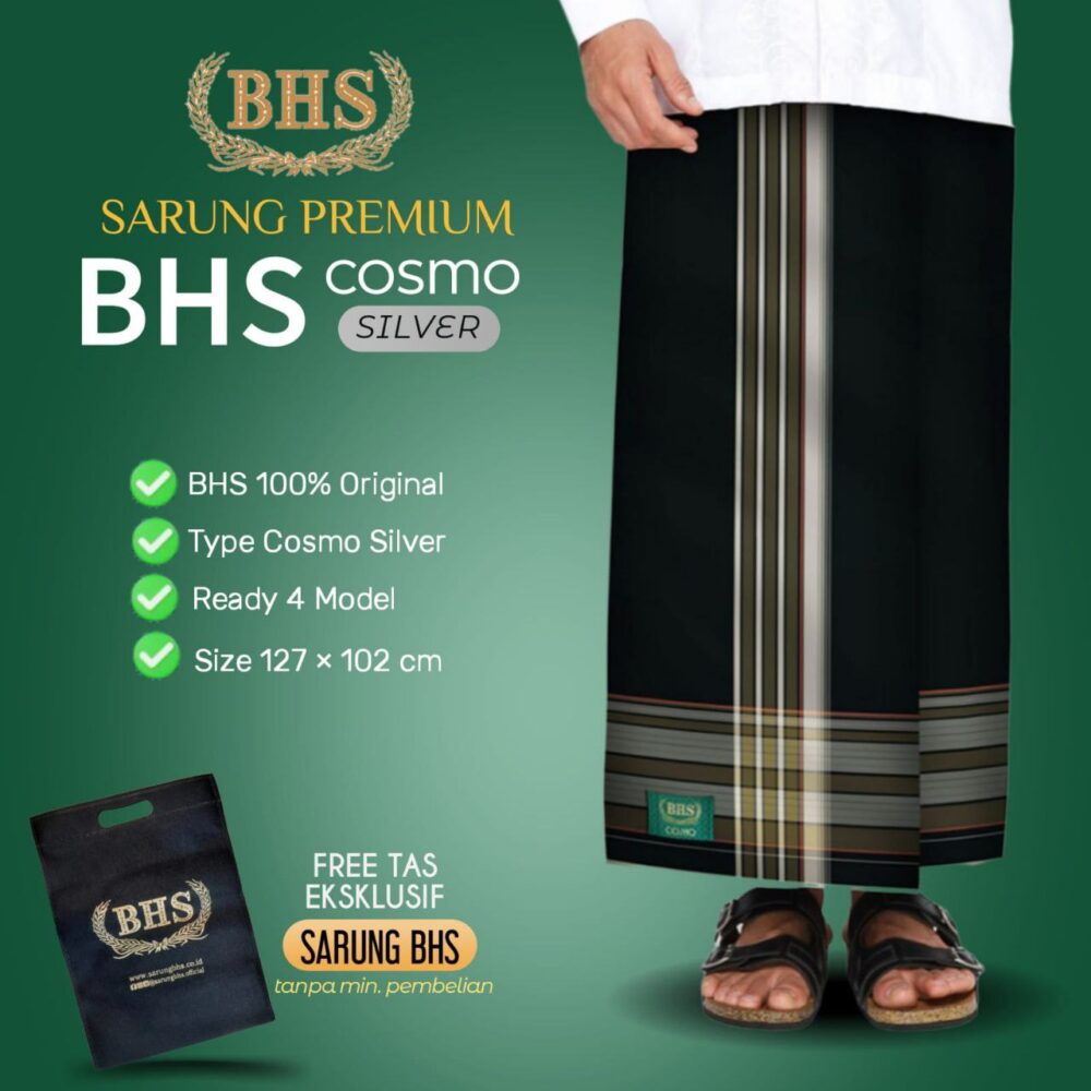 SARUNG BHS PREMIUM COSMOS SILVER