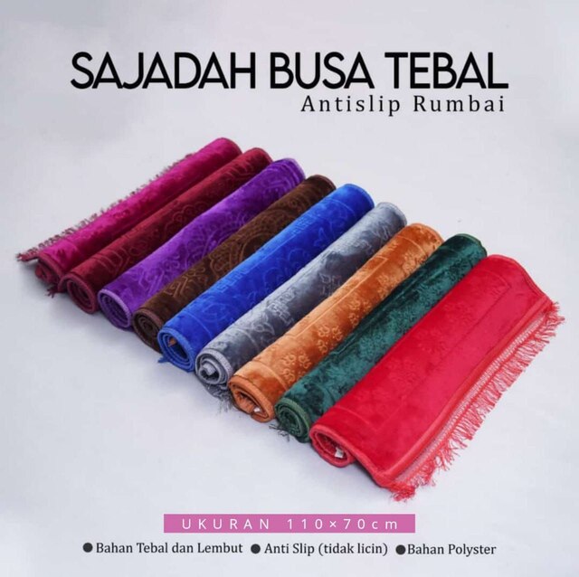 SAJADAH ARBAIN BUSA MOTIF EMBOS RUMBAI - Gambar 2