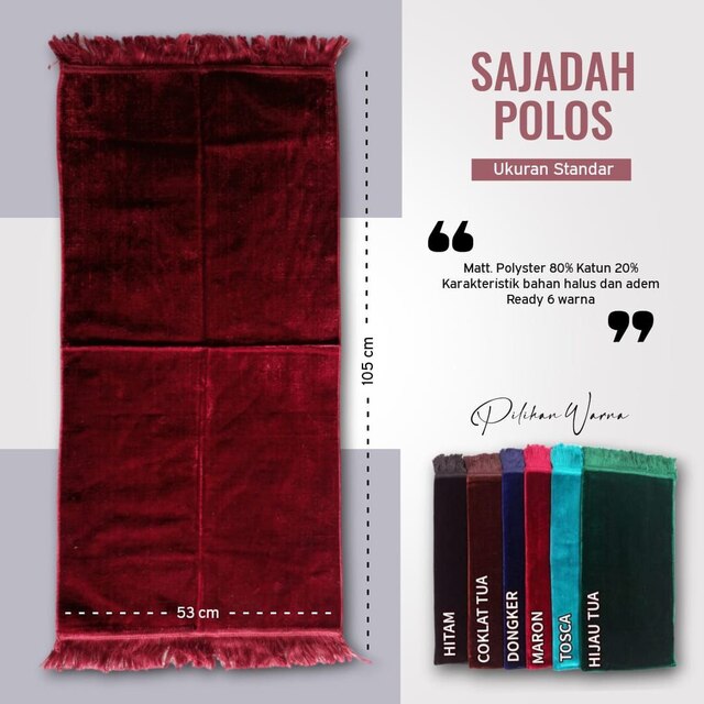 SAJADAH POLOS SEDANG RAHMAH