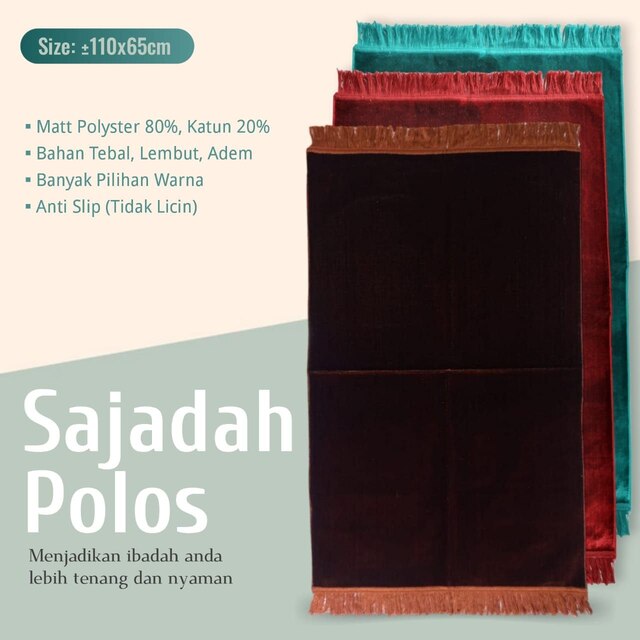 SAJADAH POLOS BESAR RAHMAH