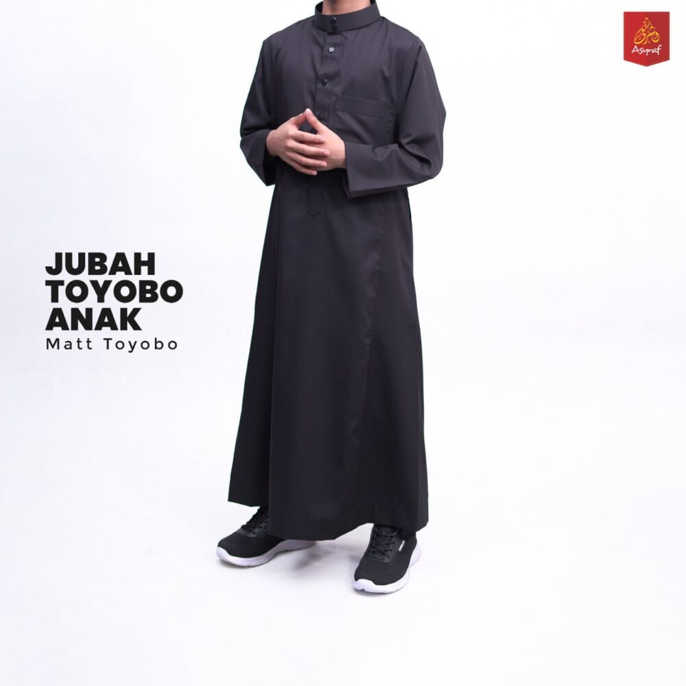 ASYRAF JUBAH SAUDI POLOS ANAK KERAH TEGAK
