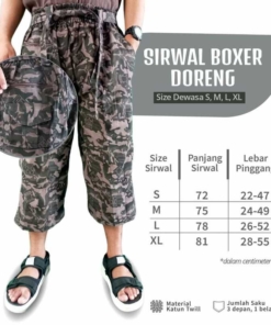 Alternative view of ASYRAF SIRWAL BOXER DORENG KATUN TWILL