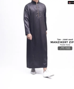 MANZIKERT JUBAH ZIPPER ANAK DAN DEWASA