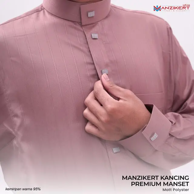 MANZIKERT JUBAH KANCING PREMIUM MANSET - Gambar 5
