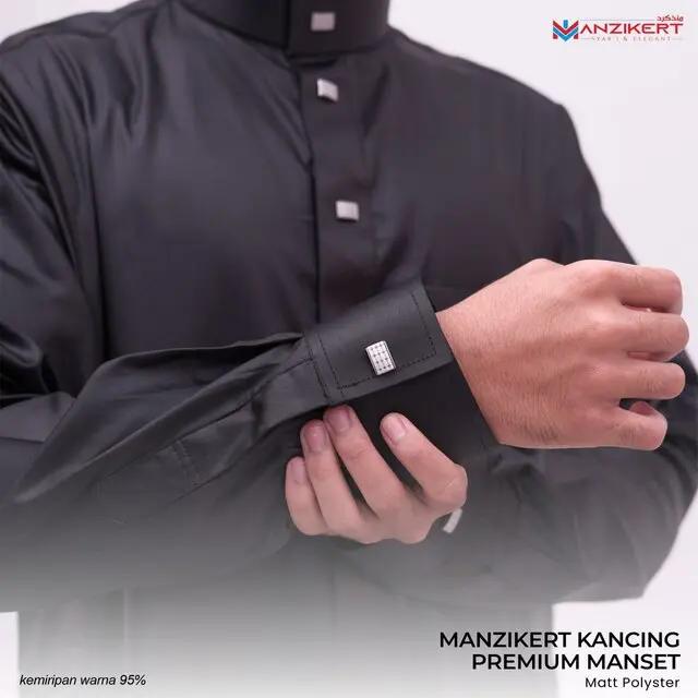 MANZIKERT JUBAH KANCING PREMIUM MANSET - Gambar 4