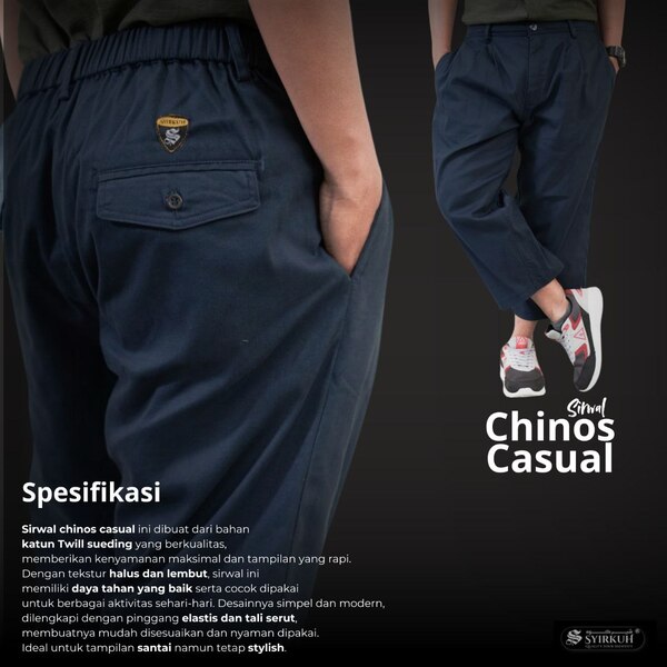 SYIRKUH SIRWAL CHINOS CASUAL DEWASA - Gambar 3