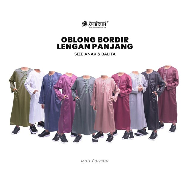 SYIRKUH JUBAH OBLONG BALITA-ANAK PANJANG - Gambar 6