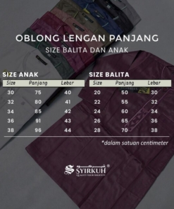 Alternative view of SYIRKUH JUBAH OBLONG BALITA-ANAK PANJANG
