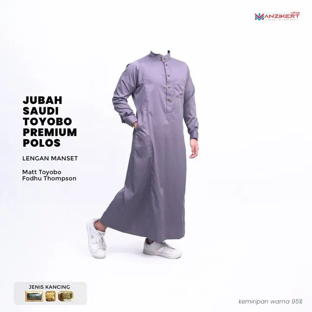 MANZIKERT JUBAH TOYOBO POLOS