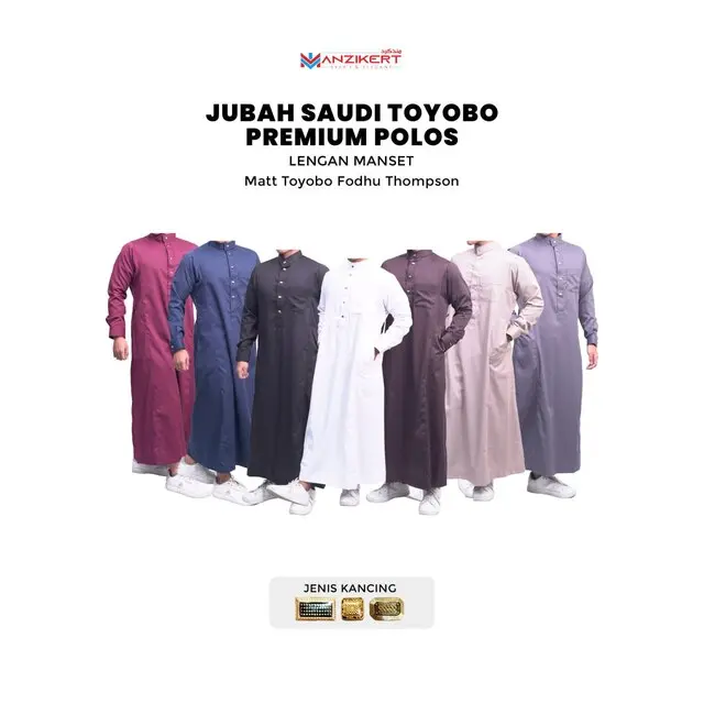 MANZIKERT JUBAH TOYOBO POLOS - Gambar 6