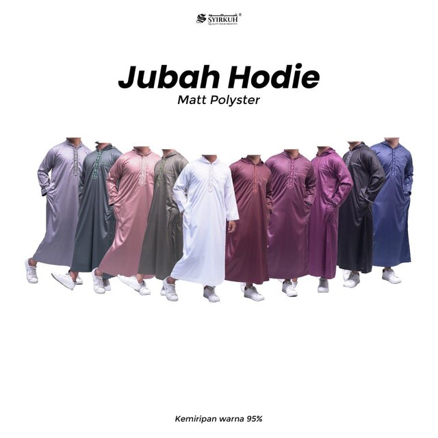 SYIRKUH JUBAH HODIE SALUR DEWASA - Gambar 8