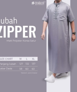 Alternative view of SYIRKUH JUBAH ZIPPER PENDEK SALUR DEWASA