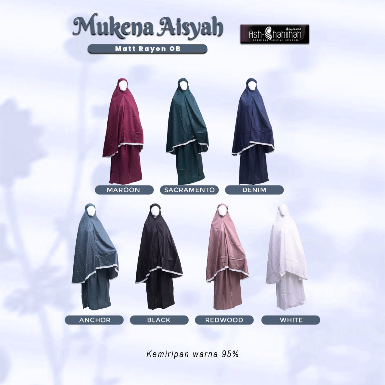 ASH-SHAHIHAH MUKENA AISYAH SIZE DEWASA - Gambar 2