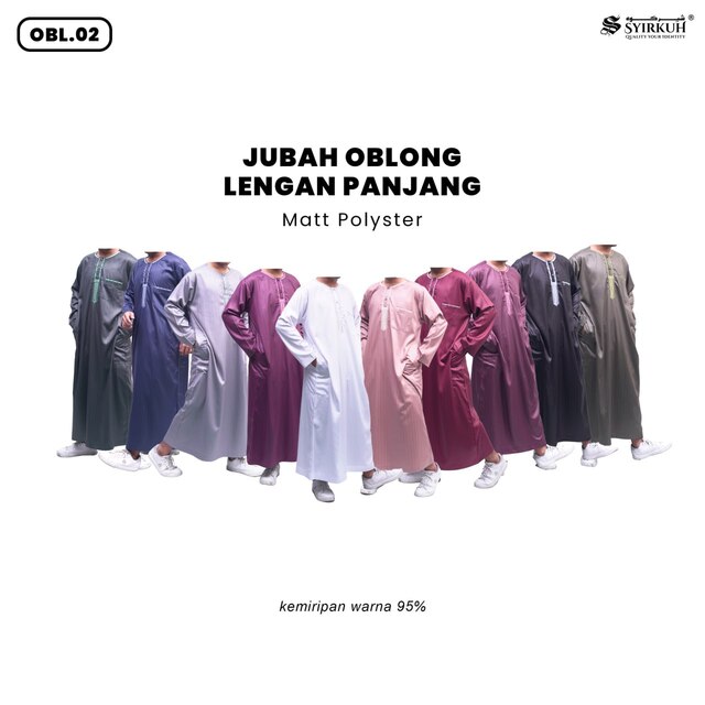 SYIRKUH JUBAH OBLONG PANJANG DEWASA OBL.02 - Gambar 6