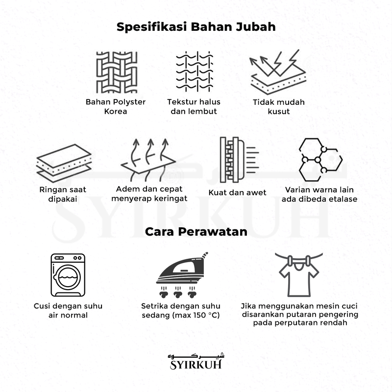 SYIRKUH JUBAH OBLONG PANJANG DEWASA OBL.02 - Gambar 7