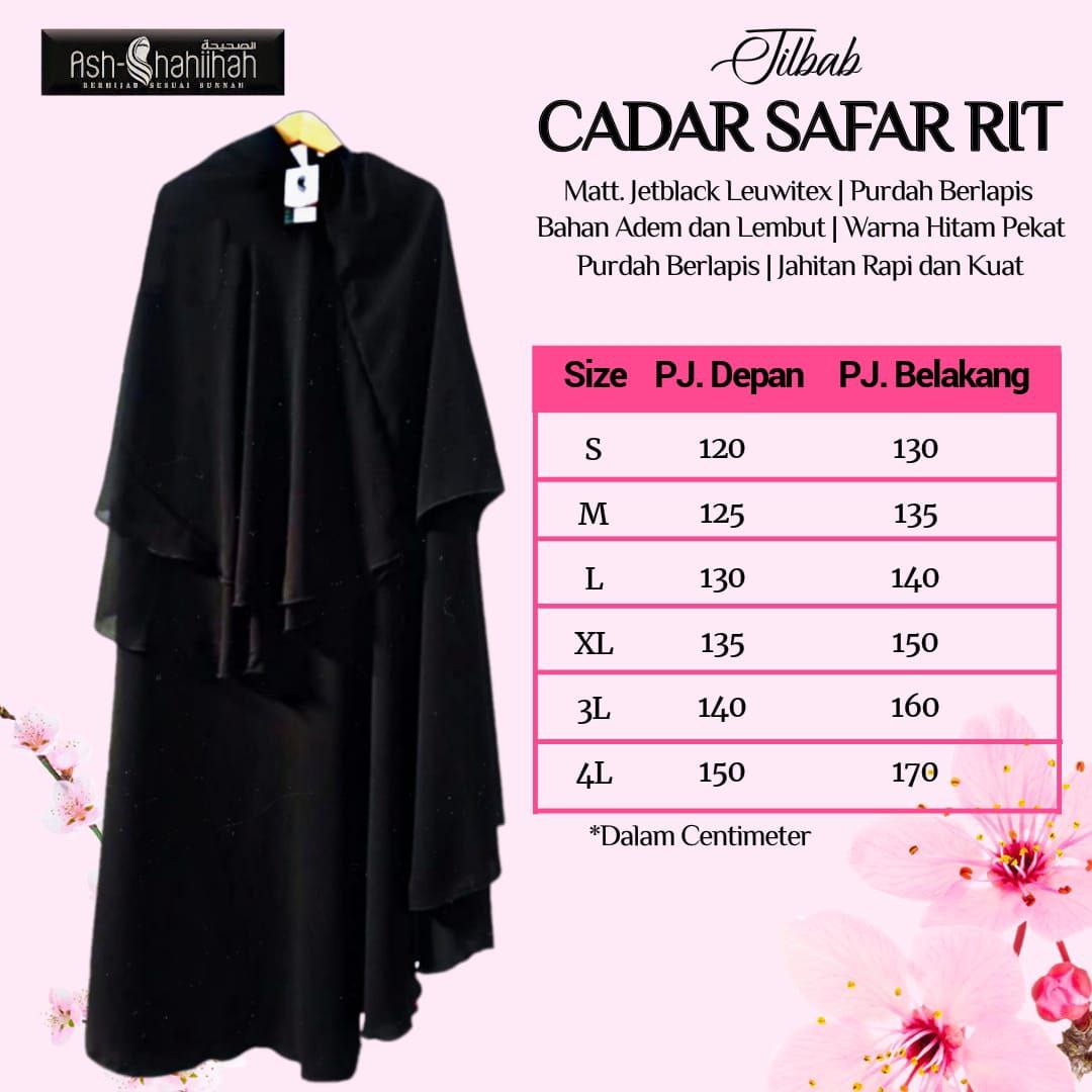 ASH SHAHIHAH JILBAB CADAR SAFAR RIT - Gambar 5