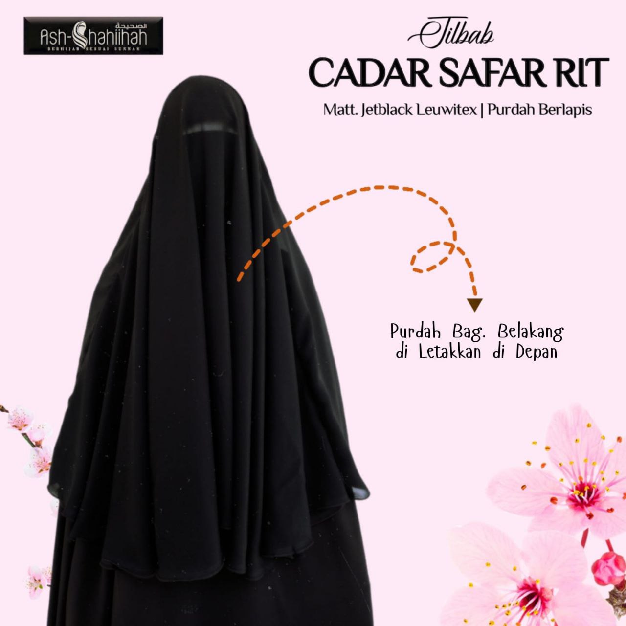 ASH SHAHIHAH JILBAB CADAR SAFAR RIT - Gambar 4