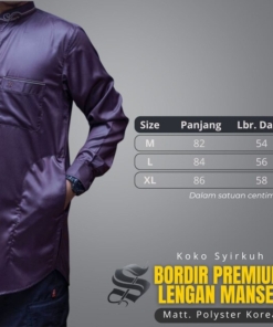 Alternative view of SYIRKUH KOKO BORDIR POLYSTER MANSET