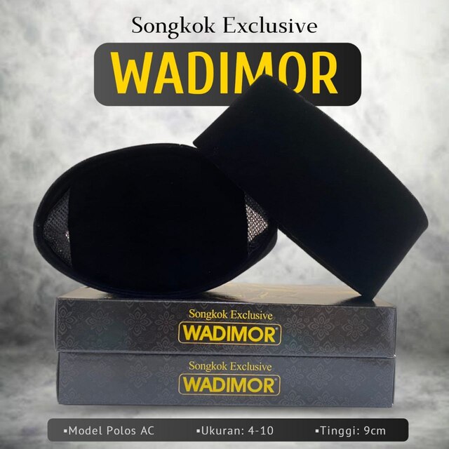 PECI SONGKOK WADIMOR EKSLUSIF POLOS AC