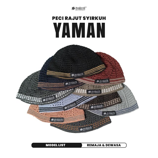 SYIRKUH PECI RAJUT YAMAN MOTIF