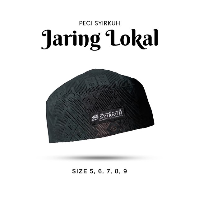 SYIRKUH PECI JARING LOKAL PUTIH-HITAM - Gambar 2