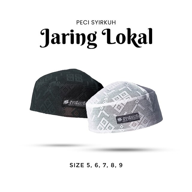 SYIRKUH PECI JARING LOKAL PUTIH-HITAM
