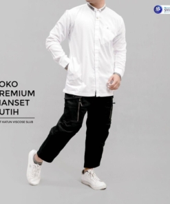 SYIRKUH KOKO PREMIUM MANSET PUTIH DEWASA 01