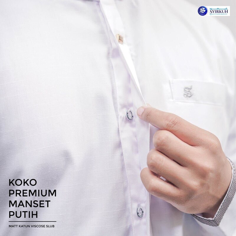 SYIRKUH KOKO PREMIUM MANSET PUTIH DEWASA 01 - Gambar 6