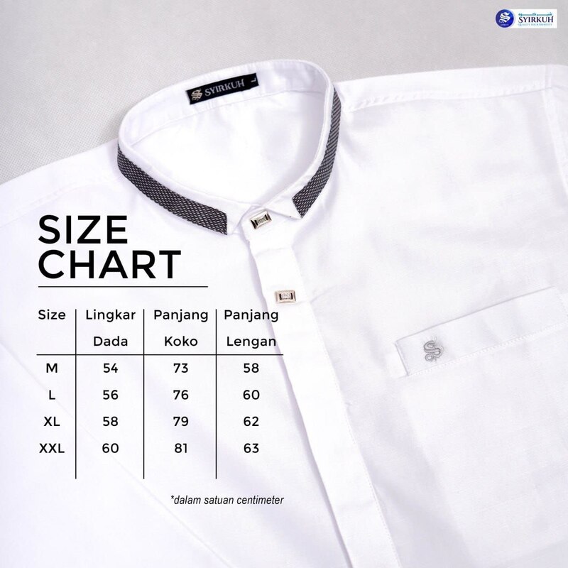 SYIRKUH KOKO PREMIUM MANSET PUTIH DEWASA 01 - Gambar 2