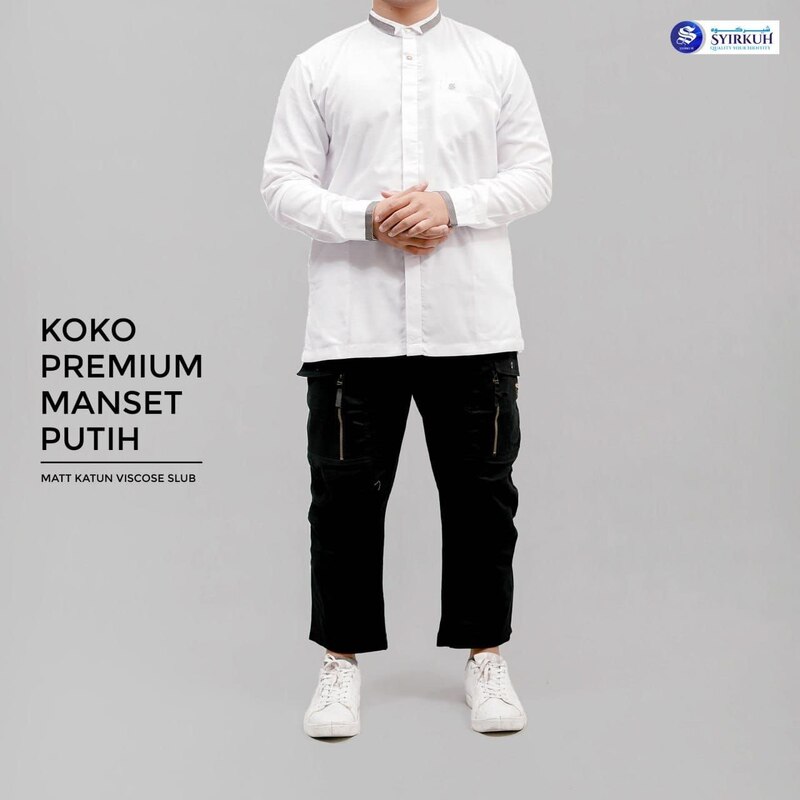 SYIRKUH KOKO PREMIUM MANSET PUTIH DEWASA 01 - Gambar 7