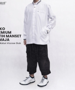 SYIRKUH KOKO PREMIUM MANSET PUTIH REMAJA 01