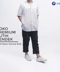 SYIRKUH KOKO PREMIUM PENDEK PUTIH DEWASA 01