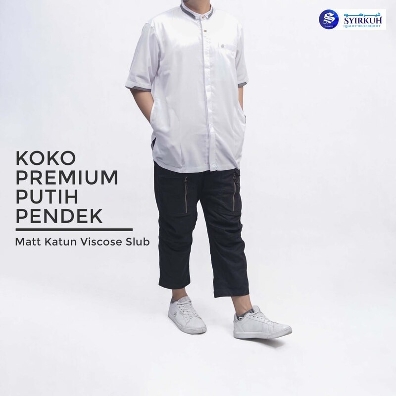 SYIRKUH KOKO PREMIUM PENDEK PUTIH DEWASA 01