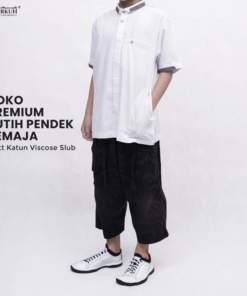 SYIRKUH KOKO PREMIUM PENDEK PUTIH REMAJA 01