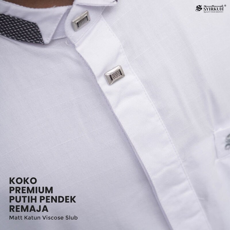 SYIRKUH KOKO PREMIUM PENDEK PUTIH REMAJA 01 - Gambar 2