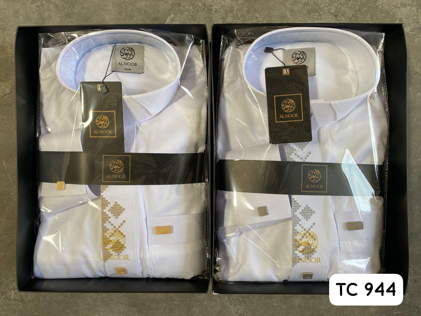 ALNOOR JUBAH BORDIR MANSET DEWASA PUTIH - Gambar 6