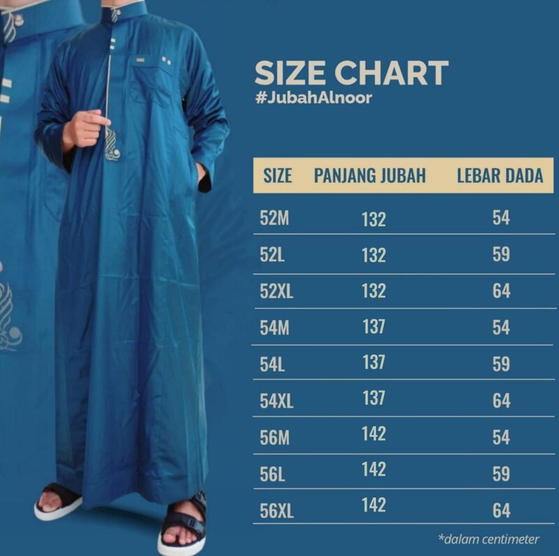 ALNOOR JUBAH BORDIR MANSET DEWASA TC957 - Gambar 8